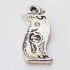 Pendant, Zinc Alloy Jewelry Findings, Twist Rectangle 6x18mm, Sold by Bag  