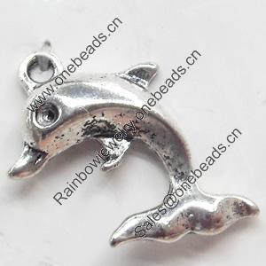 Pendant, Zinc Alloy Jewelry Findings, 15x22mm, Sold by Bag  