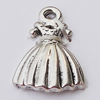 Pendant, Zinc Alloy Jewelry Findings, Dress 10x15mm, Sold by Bag  