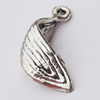 Pendant, Zinc Alloy Jewelry Findings, Leaf 6x20mm, Sold by Bag  