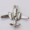 Pendant, Zinc Alloy Jewelry Findings, Plane 22x23mm, Sold by Bag  