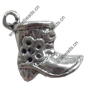 Pendant, Zinc Alloy Jewelry Findings, 14x19mm, Sold by Bag  