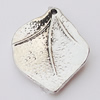 Pendant, Zinc Alloy Jewelry Findings, Leaf 14x21mm, Sold by Bag  