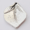 Pendant, Zinc Alloy Jewelry Findings, Leaf 14x21mm, Sold by Bag  