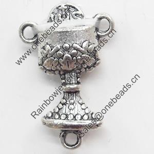 Connector, Zinc Alloy Jewelry Findings, 14x20mm, Sold by Bag  