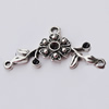 Connectors Zinc Alloy Jewelry Findings, 33x14mm, Sold by Bag  