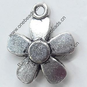 Pendant, Zinc Alloy Jewelry Findings, 15x18mm, Sold by Bag  