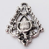 Pendant, Zinc Alloy Jewelry Findings, 16x25mm, Sold by Bag  
