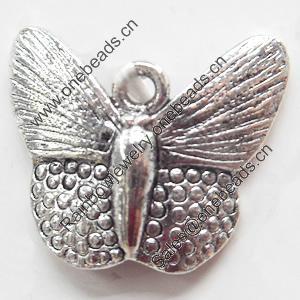 Pendant, Zinc Alloy Jewelry Findings, 18x17mm, Sold by Bag  