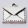 Pendant, Zinc Alloy Jewelry Findings, Rectangle 15x15mm, Sold by Bag  