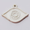 Pendant, Zinc Alloy Jewelry Findings, Horse Eye 25x18mm, Sold by Bag  