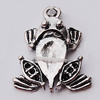 Pendant, Zinc Alloy Jewelry Findings, Frog 18x23mm, Sold by Bag  