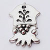 Pendant, Zinc Alloy Jewelry Findings, 14x22mm, Sold by Bag  