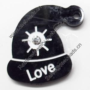 Acrylic Pendants, 18x22mm Hole:1.5mm, Sold by Bag  