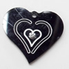 Acrylic Pendants, Heart, 23x21mm Hole:1.5mm, Sold by Bag  