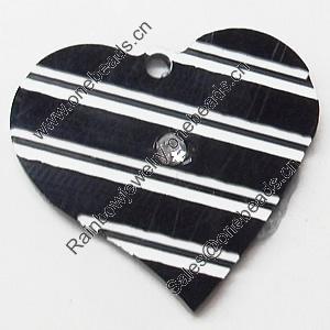 Acrylic Pendants, Heart, 23x21mm Hole:1.5mm, Sold by Bag  
