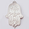 Pendant, Zinc Alloy Jewelry Findings, Hand 22x37mm, Sold by Bag  