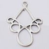 Pendant, Zinc Alloy Jewelry Findings, 25x37mm, Sold by Bag  