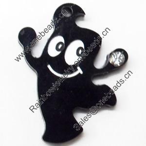 Acrylic Pendants, 20x25mm Hole:1.5mm, Sold by Bag  