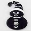 Acrylic Pendants, Snowman, 18x25mm Hole:1.5mm, Sold by Bag  