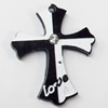 Acrylic Pendants, Cross, 22x26mm Hole:1.5mm, Sold by Bag  