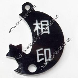 Acrylic Pendants, 20x26mm Hole:1.5mm, Sold by Bag  