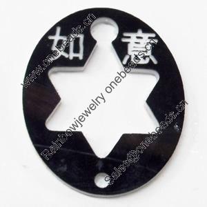 Acrylic Pendants, 22x26mm Hole:1.5mm, Sold by Bag  