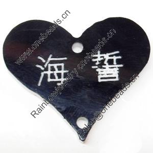 Acrylic Pendants, Heart, 27x22mm Hole:1.5mm, Sold by Bag  