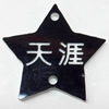 Acrylic Pendants, Star, 24x25mm Hole:1.5mm, Sold by Bag  
