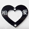 Acrylic Pendants, Heart, 25x21mm Hole:1.5mm, Sold by Bag