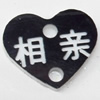 Acrylic Pendants, Heart, 13x11mm Hole:1.5mm, Sold by Bag  