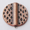 Beads, Zinc Alloy Jewelry Findings, Flat Round 18mm Hole:1mm, Sold by Bag  