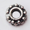 Spacer Zinc Alloy Jewelry Findings, 7mm Hole:3mm, Sold by Bag  