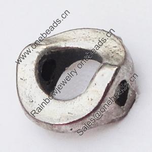 Beads, Zinc Alloy Jewelry Findings, 8mm Hole:1.5mm, Sold by Bag  