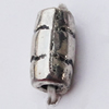 Beads, Zinc Alloy Jewelry Findings, Oval 4x8mm Hole:1.5mm, Sold by Bag  