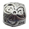 European Style Beads Zinc Alloy Jewelry Findings Lead-free, 7x9mm Hole:4.5mm, Sold by Bag