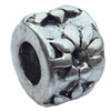 European Style Beads Zinc Alloy Jewelry Findings Lead-free, 7x9mm Hole:4.5mm, Sold by Bag