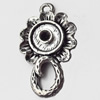 Pendant, Zinc Alloy Jewelry Findings, 15x26mm, Sold by Bag