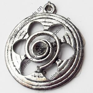 Pendant, Zinc Alloy Jewelry Findings, 22x25mm, Sold by Bag