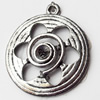 Pendant, Zinc Alloy Jewelry Findings, 22x25mm, Sold by Bag