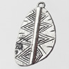 Pendant, Zinc Alloy Jewelry Findings, 17x29mm, Sold by Bag