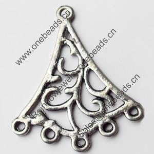 Connectors, Zinc Alloy Jewelry Findings, 29x36mm, Sold by Bag