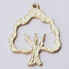 Pendant, Zinc Alloy Jewelry Findings, Tree 22x30mm, Sold by Bag  
