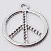 Pendant, Zinc Alloy Jewelry Findings, 40x48mm Hole:5mm, Sold by Bag  