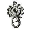 Pendant, Zinc Alloy Jewelry Findings, 15x26mm, Sold by Bag