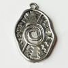 Pendant, Zinc Alloy Jewelry Findings, 17x27mm, Sold by Bag