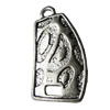 Pendant, Zinc Alloy Jewelry Findings, 16x31mm, Sold by Bag