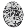 Spray-Painted Acrylic Beads, Flat Oval, 25x34mm, Hole:Approx 1.5mm, Sold by Bag