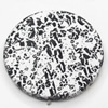 Spray-Painted Acrylic Beads, Flat Round, 31mm, Hole:Approx 1.5mm, Sold by Bag