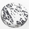 Spray-Painted Acrylic Beads, 18mm, Hole:Approx 1.5mm, Sold by Bag